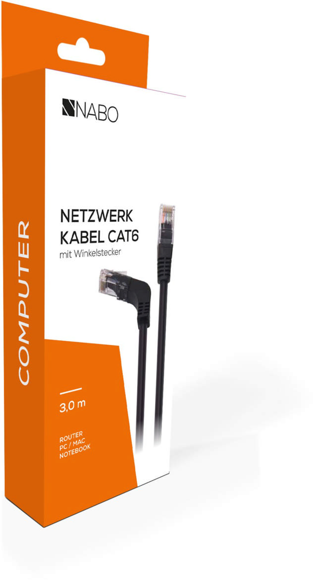 NABO Netzwerk Kabel gewinkelt